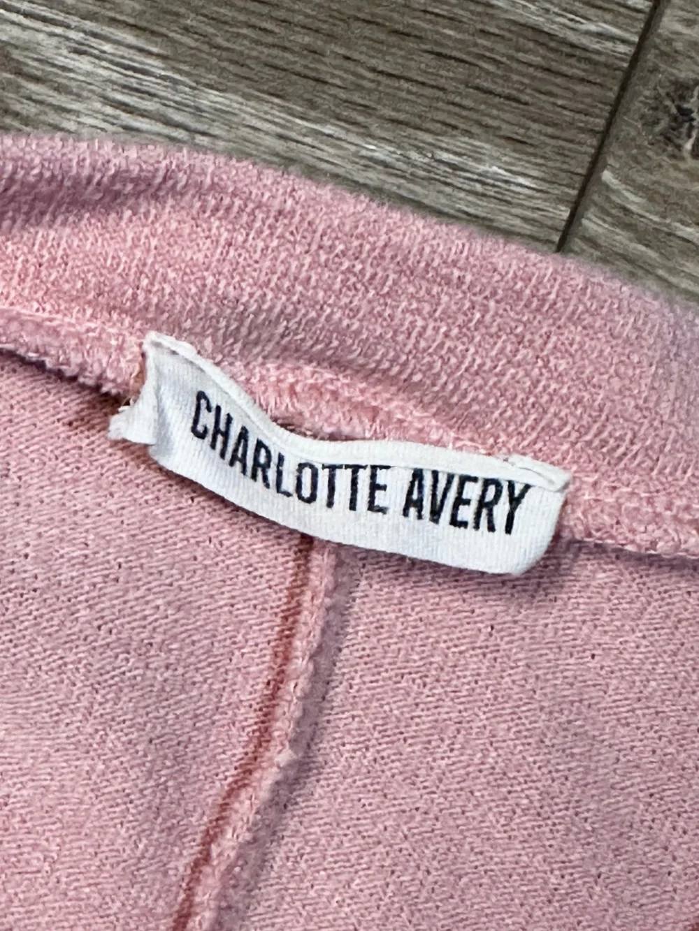 Charlotte Avery Soft Blush Oversized Dolman Short Sleeve Top *No Size Tag*
